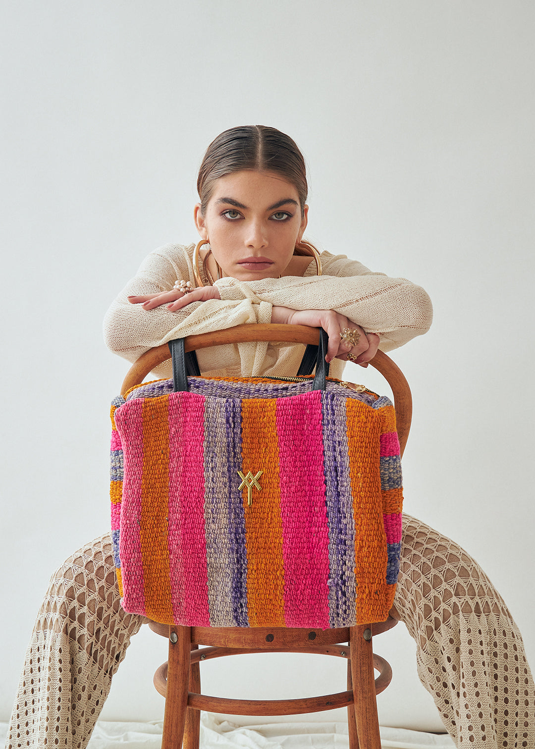 Handwoven Shoulder Bag Deluxe. Alba